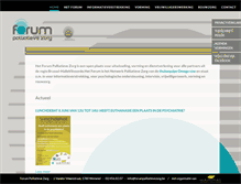 Tablet Screenshot of forumpalliatievezorg.be